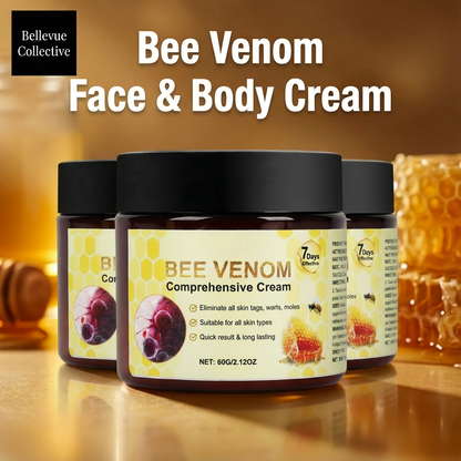 Bee Venom Face & Body Cream (60g) – Hydrating Firming Moisturizer with Salicylic Acid + Allantoin (2–3 Pack Options)