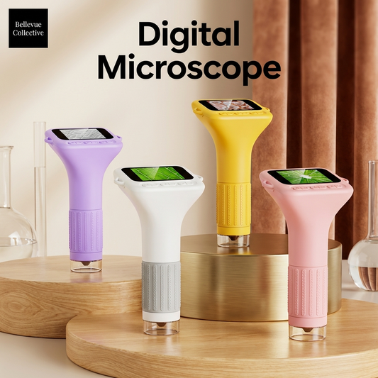 Kids Digital Microscope with Screen | Rechargeable STEM Science Explorer