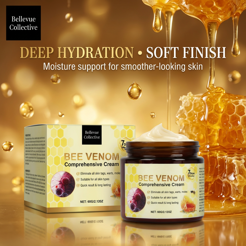 Bee Venom Face & Body Cream (60g) – Hydrating Firming Moisturizer with Salicylic Acid + Allantoin (2–3 Pack Options)