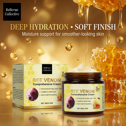 Bee Venom Face & Body Cream (60g) – Hydrating Firming Moisturizer with Salicylic Acid + Allantoin (2–3 Pack Options)