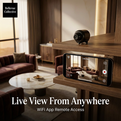 Mini WiFi Security Camera – Magnetic Mount, USB & Battery Power, HD Home Surveillance, Phone App Remote Viewing, Indoor/Outdoor Monitor