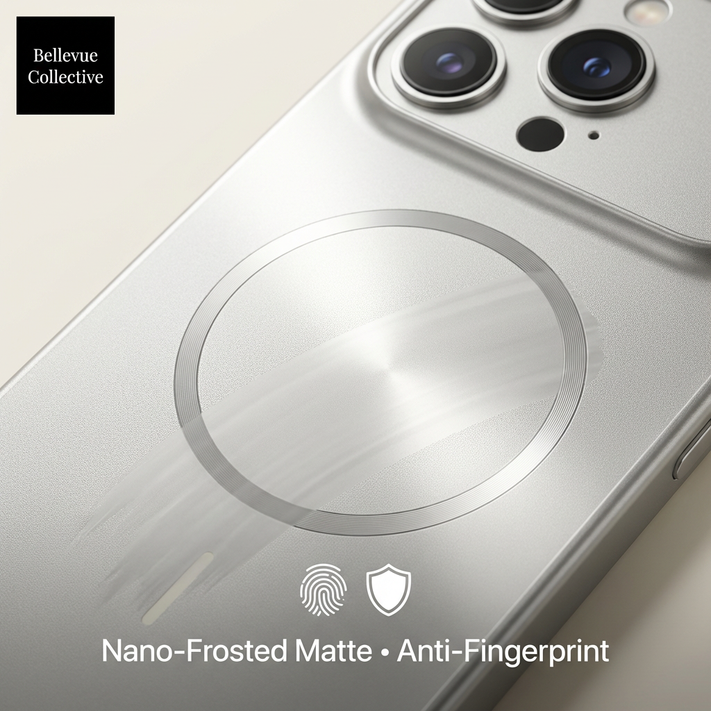 MagSafe Magnetic Frosted Glass Armor Case w/ Full Camera Protector for iPhone 17 Pro Max / 17 Pro / 17 Air – Slim Matte Shockproof Cover