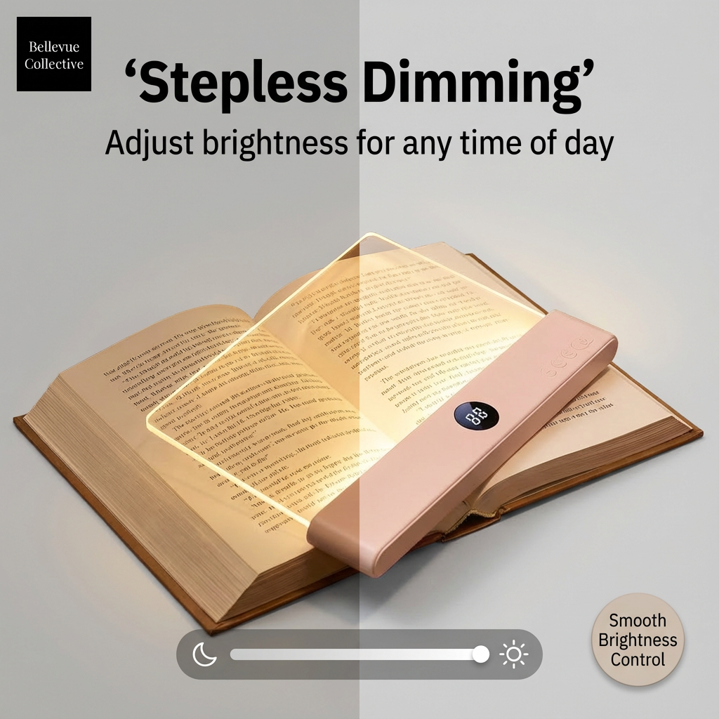 Portable LED Reading Guide Lamp with Dimmable Light Board (USB Rechargeable Reading Light)