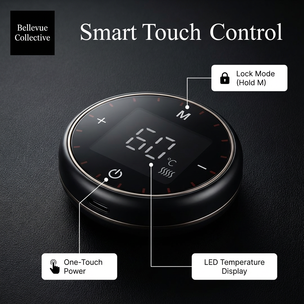 Electric Knee Massager – Self-heating(40–60°C), Far Infrared Heat + 5 Vibration Modes, Type-C Rechargeable, Adjustable Fit (Knee/Elbow/Shoulder)