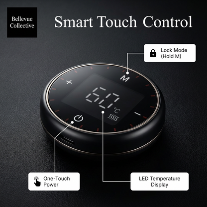 Electric Knee Massager – Self-heating(40–60°C), Far Infrared Heat + 5 Vibration Modes, Type-C Rechargeable, Adjustable Fit (Knee/Elbow/Shoulder)