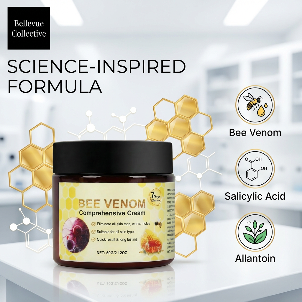 Bee Venom Face & Body Cream (60g) – Hydrating Firming Moisturizer with Salicylic Acid + Allantoin (2–3 Pack Options)
