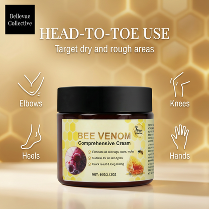 Bee Venom Face & Body Cream (60g) – Hydrating Firming Moisturizer with Salicylic Acid + Allantoin (2–3 Pack Options)