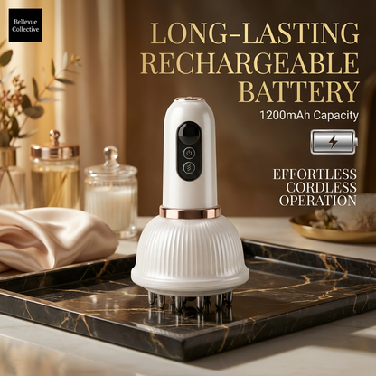 Electric Meridian Massage Brush (18-Node Head) — Rechargeable Handheld Body & Neck Massager
